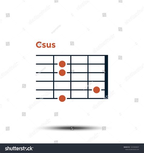 Csus Basic Guitar Chord Chart Icon: vetor stock (livre de direitos) 1423000697 | Shutterstock