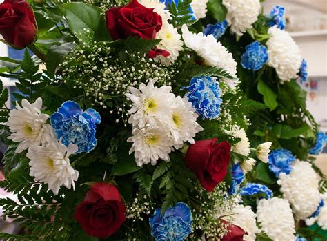 Blue Carnations Bouquet