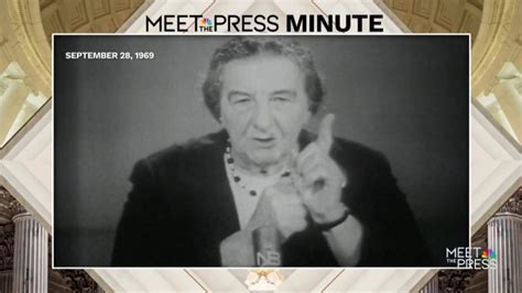 In 1969, Israeli PM Golda Meir was ‘convinced’ her grandchildren would see peace