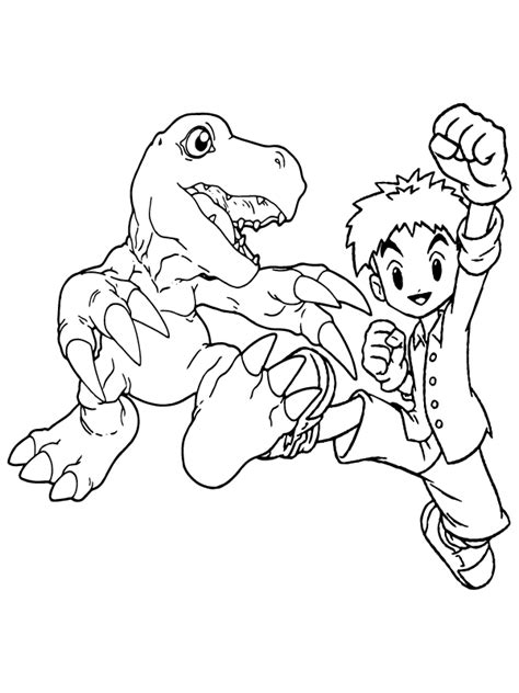 Digimon Adventure Coloring Page