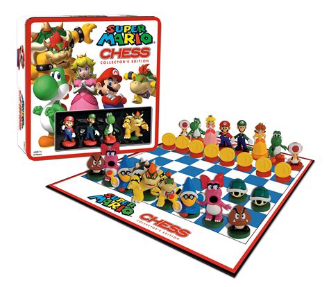 Buy USAOPOLY Super Mario Chess Set | 32 Custom Scuplt Chesspiece ...