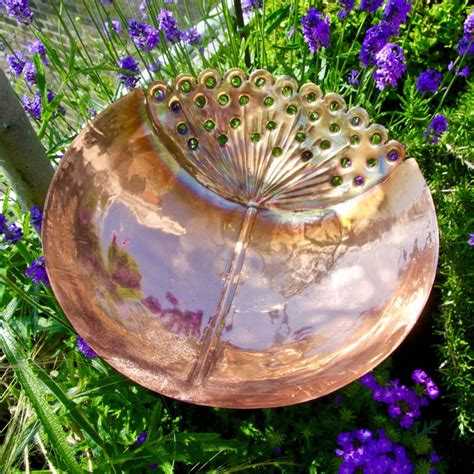 Dandelion Copper Garden Sculpture Stake Ltzaf019 By London Garden Trading