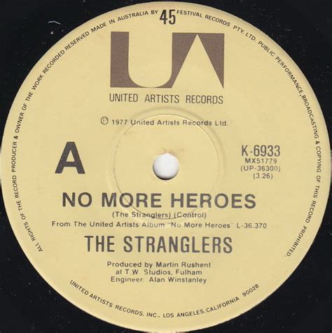 The Stranglers - No More Heroes (1977, Vinyl) | Discogs