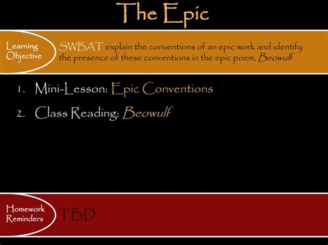 PPT - Epic Poetry PowerPoint Presentation, free download - ID:2711689