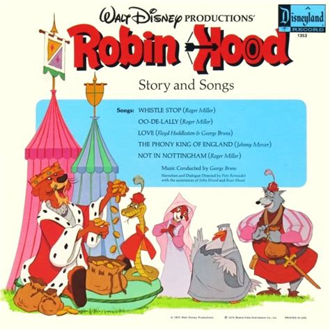 Film Music Site - Robin Hood Soundtrack (George Bruns) - Disneyland Records (1973) - Walt Disney ...