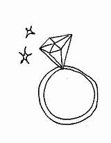 Diamond Ring Coloring Page sketch template
