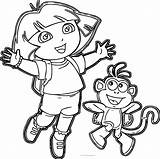 Dora The Explorer Coloring Pages Printable sketch template