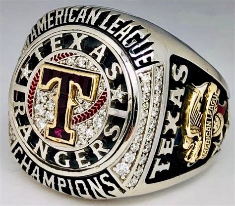 Lot Detail - Texas Rangers 2011 World Series American League Champions 10K Gold & Diamond Ring