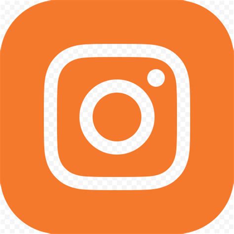 Orange Square Instagram Logo Sign Icon | Citypng