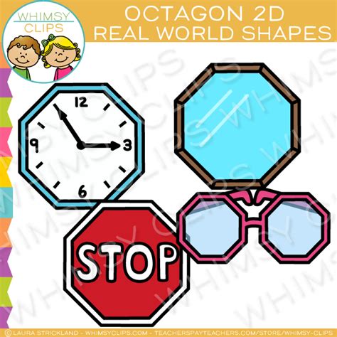 Octagon 2D Shapes Real Life Objects Clip Art , Images & Illustrations ...