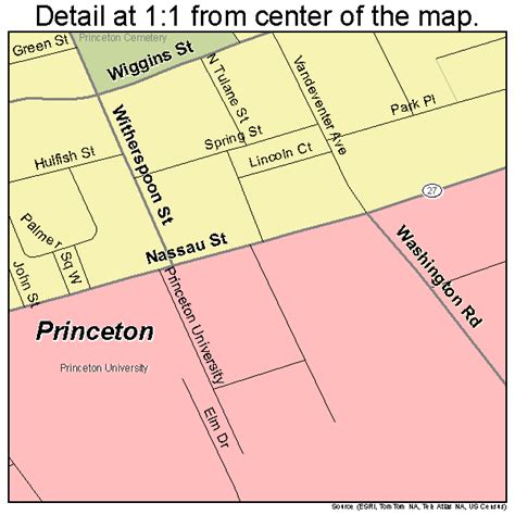 Princeton New Jersey Street Map 3460900