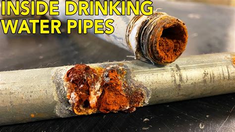 What's Inside Your Pipes? Galvanized water pipes cut in half - YouTube