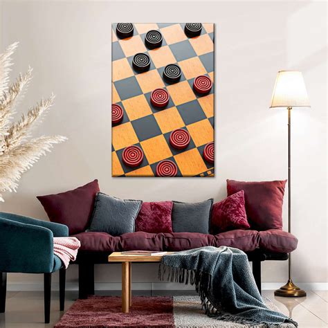 Checkers Board Game Wall Art | Photography