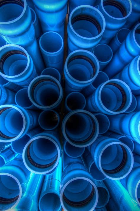 Blue PVC Pipes | Im blue, Blue hues, Blue color