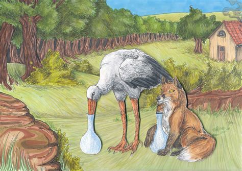 26. AN AESOP'S FABLE: THE FOX AND THE STORK | FUN WITH ENGLISH! BY DOMENICO MELONE