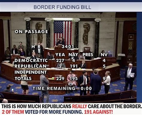 191 Republicans Vote Against Border Funding : r/democrats