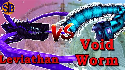 New Leviathan vs Void Worm | Minecraft Mob Battle - YouTube