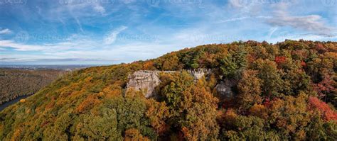 Coopers Rock state park overlook over the Cheat River in West Virginia with fall colors 7221070 ...