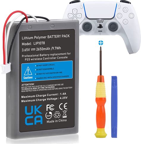 Amazon.com: Hisewen PS5 Controller Battery, 2650mAh LIP1708 Replacement Battery for Sony ...