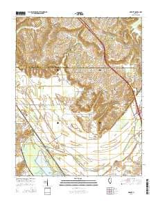 Georges Creek Topo Map in Massac County, Illinois