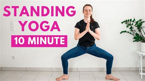 10 MIN STANDING YOGA STRETCH | Yoga Without Mat | Yoga with Uliana ...