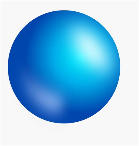 Clip Art Shaded Sphere - Blue Sphere Transparent Background , Free Transparent Clipart - ClipartKey