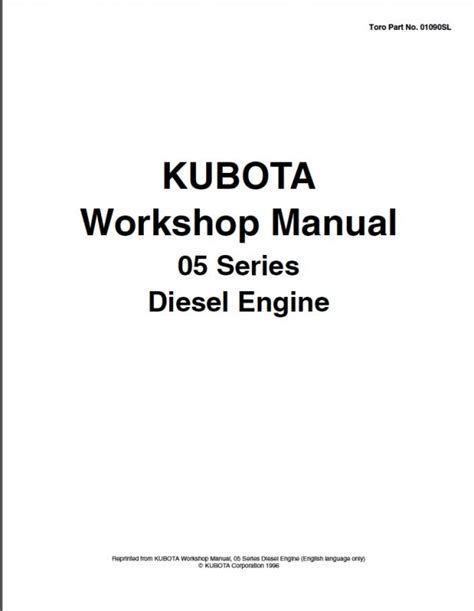 Kubota Diesel Engine Manuals - MARINE DIESEL BASICS