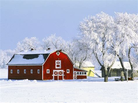 Farm Winter Scenes Desktop Wallpaper - WallpaperSafari