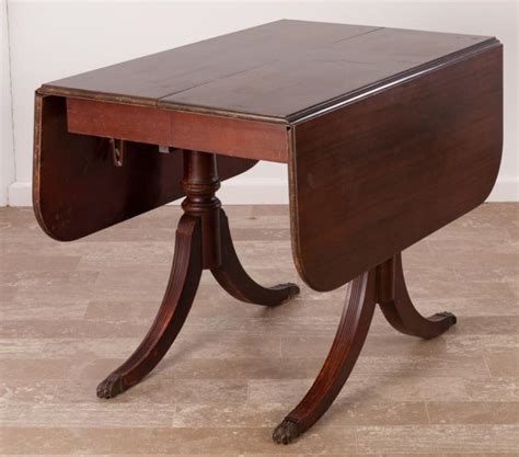 Sold Price: Brandt Duncan Phyfe Style Drop Leaf Table - April 6, 0117 7:00 AM EDT