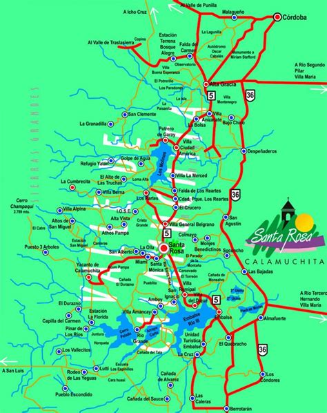 Accesos al Valle de Calamuchita – Cabañas Rucalhue Santa Rosa de Calamuchita