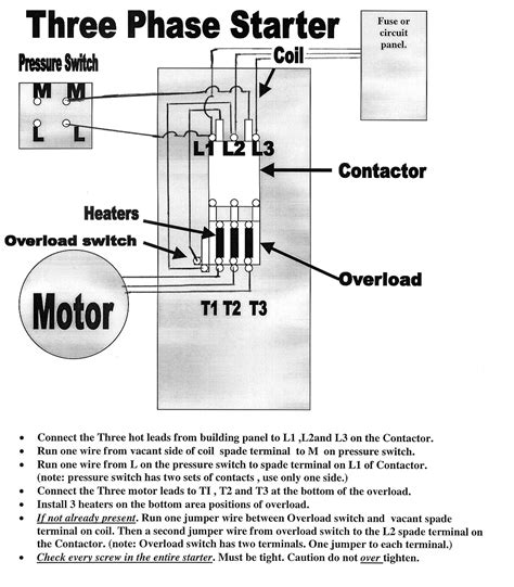 Single Phase Magnetic Starter Wiring Diagrams