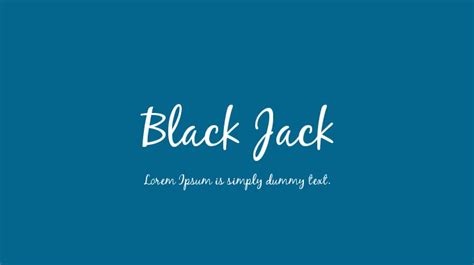 Black Jack Font : Download Free for Desktop & Webfont