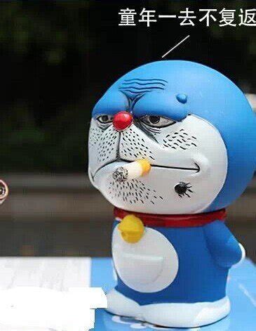 Buy Anime Doraemon Doraemon evil jingle box piggy figures, smoking ...