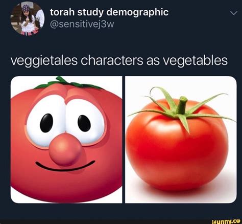 Torah study demographic ﬂ, veggietales characters as vegetables - ) | Veggietales, Anti memes ...