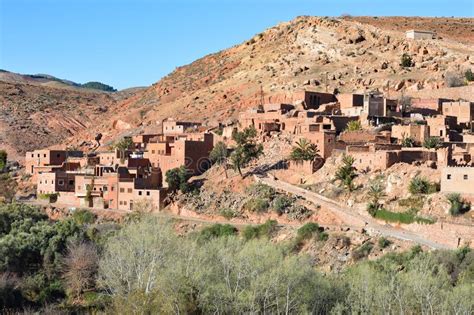 Berber Villages in the High Atlas Stock Photo - Image of mountains ...