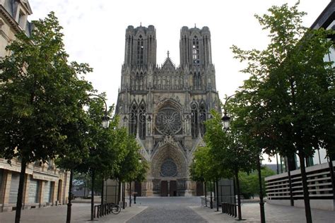 Reims Cathedral, France editorial photo. Image of apse - 136704236