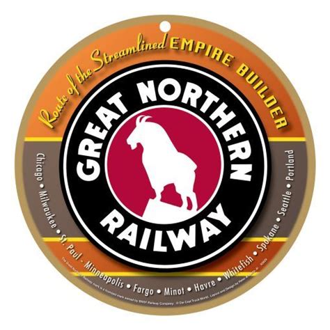 Great Northern Railway Logo Plaque. is perfect for train fans of all ages. Each Great Northern ...