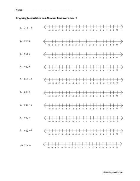 Inequalities - Riverside Math