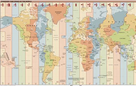 Time Zones Of The World For Geography: Definition, Map,, 51% OFF