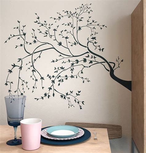 Tree Branch Wall Stencil - Original Floral Stencil - Natural Wall Stencil | Stencils wall, Tree ...