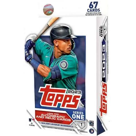 MLB Topps 2023 Series 1 Baseball Trading Card RETAIL Pack 16 Cards - ToyWiz