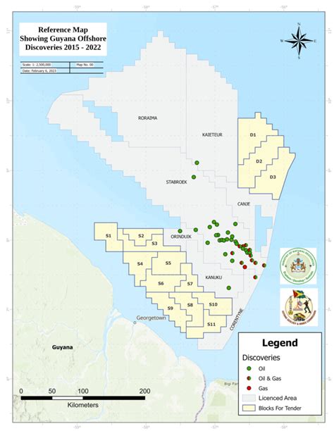 Map showing Guyana’s Offshore Territory – Oil & Gas Governance Network