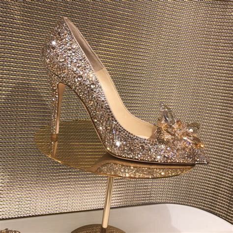 Cinderella Wedding Shoes Bridal Rhinestone High Heel Shoes - Etsy