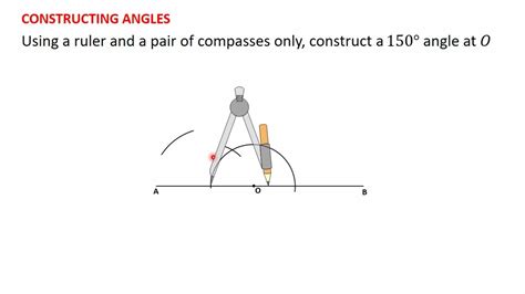 14 Constructing a 150 Degrees Angle - YouTube