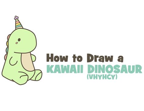 how to draw a kawaii dinosaur Archives - How to Draw Step by Step ...