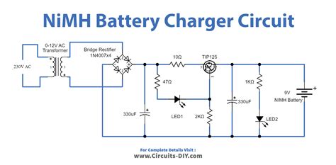 Nickel Metal Hydride NiMH Battery Charger Circuit