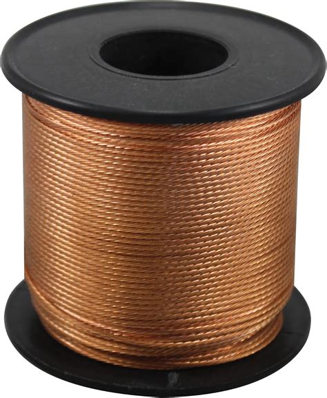 18 Gauge Braided Bare Grounding Copper Electrical Wire 250 Ft Spool ...