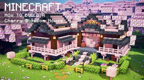 Minecraft: How To Build a Cherry Blossom House - Minecraft videos