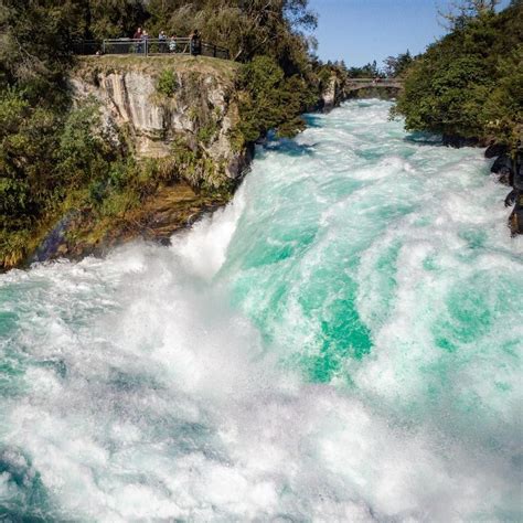 Huka Falls, Taupo, New Zealand - NIWA New Zealand (@niwa_science) on Instagram: “About 220,000 ...