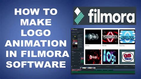 How to Make Logo Animation In Filmora Software - YouTube